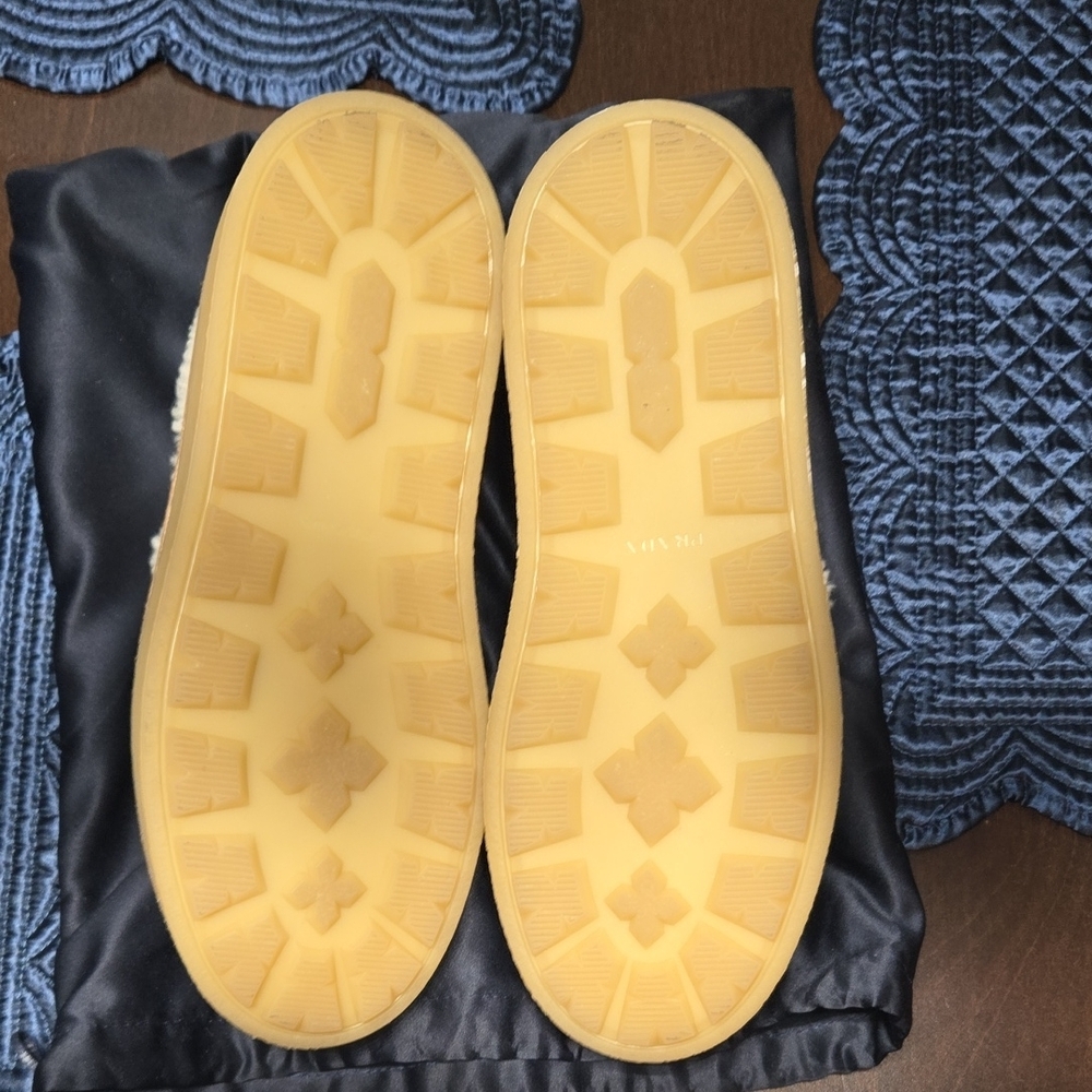 Prada Brown Suede Shearling-Lined Loafers - Picture 3 of 5